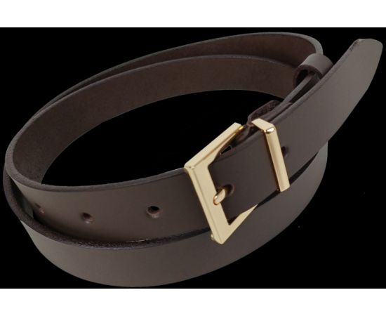 Купить Кожаный женский ремень Skipper темно-коричневый, ширина 3 см, фото , изображение 4, характеристики, отзывы