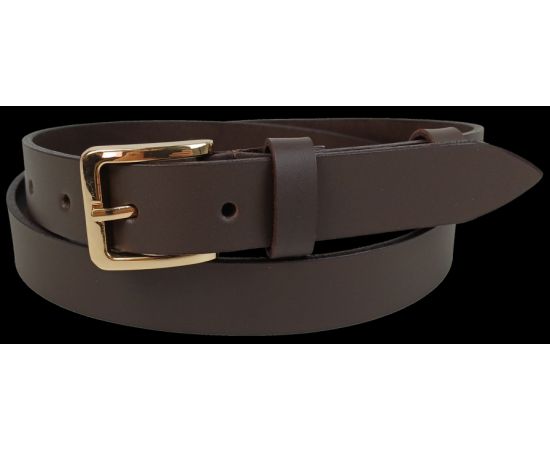 Купить Женский кожаный ремень Skipper темно-коричневый, ширина 3 см, фото , характеристики, отзывы