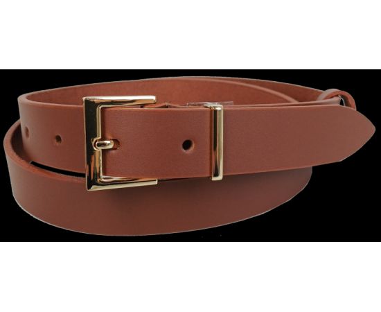 Купить Женский кожаный ремень Skipper, Украний коричневый, ширина 3 см, фото , характеристики, отзывы