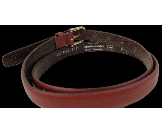 Купить Кожаный женский ремень LS бордовый ширина 1,8 см, фото , изображение 3, характеристики, отзывы