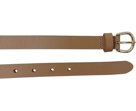 Купить Узкий женский кожаный ремень Bellantare светло-коричневый, фото , изображение 3, характеристики, отзывы