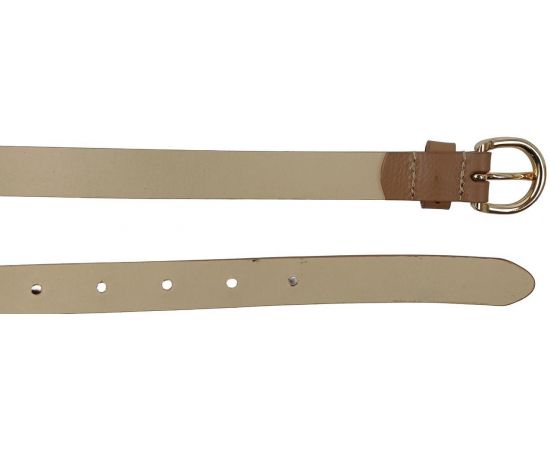 Купить Узкий женский кожаный ремень Bellantare светло-коричневый, фото , изображение 5, характеристики, отзывы