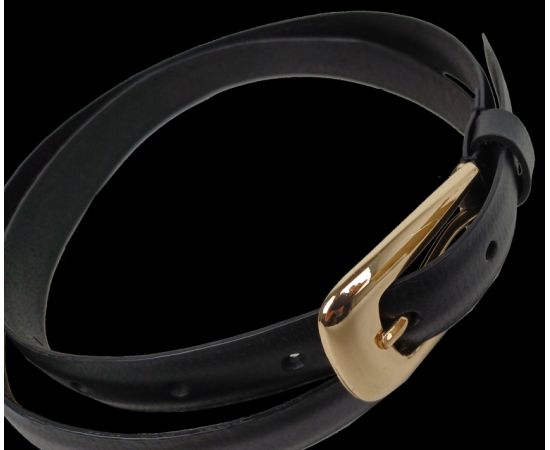 Купить Женский ремень с золотистой пряжкой UP2 Fashion Women, Германия черный, фото , изображение 3, характеристики, отзывы