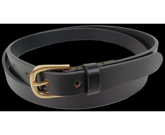 Купить Кожаный женский ремень LS черный ширина 2 см, фото , изображение 2, характеристики, отзывы