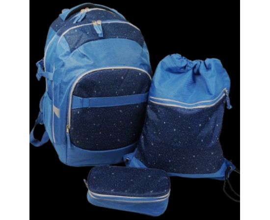 Купить Школьный набор из рюкзака, пенала и сумки для обуви Live in style синий, фото , характеристики, отзывы