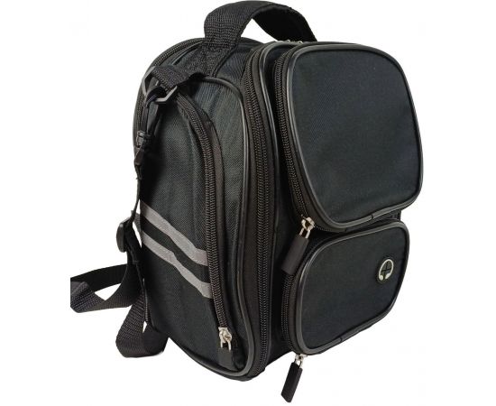 Придбати Мото сумка на магнитах на бак мотоцикла с дождевиком Riciclo черная, image , характеристики, відгуки