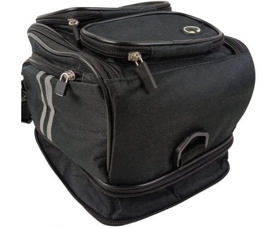 Придбати Мото сумка на магнитах на бак мотоцикла с дождевиком Riciclo черная, image , зображення 7, характеристики, відгуки