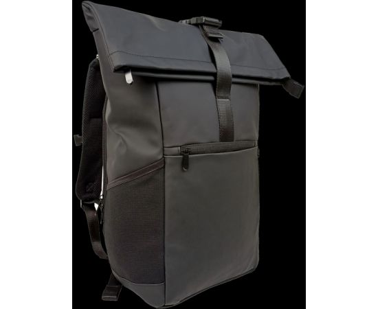 Купить Прорезиненный молодежный рюкзак 18L Live in style Rolltop-Rucksack черный, фото , изображение 2, характеристики, отзывы