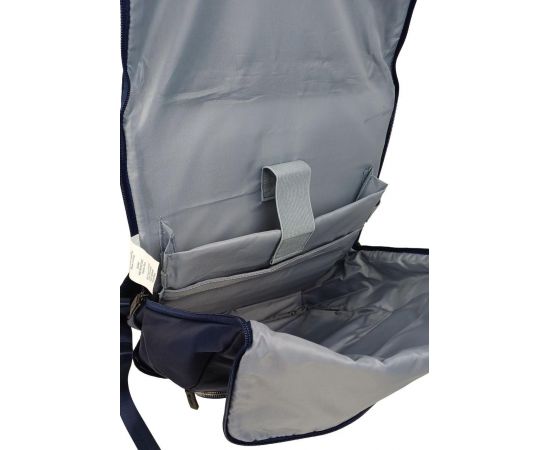 Купить Женский городской рюкзак с вертикальной загрузкой 14L Live in style синий, фото , изображение 7, характеристики, отзывы