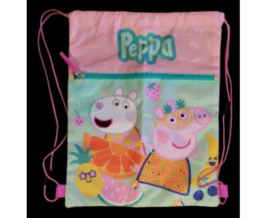 Купить Сумка для обуви, котомка, детский рюкзак Peppa Pig, Свинка Пеппа розовый, фото , характеристики, отзывы