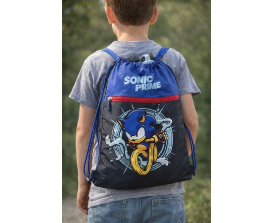 Купить Сумка для обуви, котомка, детский рюкзак Sonic Prime синий, фото , характеристики, отзывы
