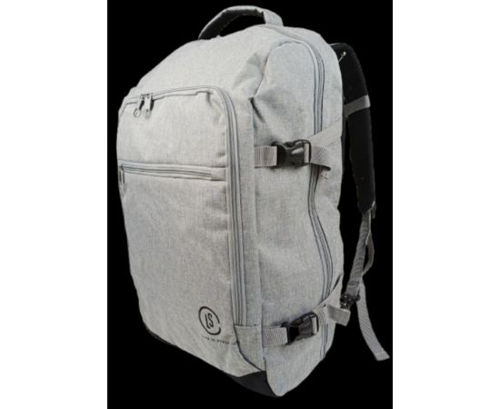 Купить Большой дорожный рюкзак - сумка для поездок 40L Live in style светло-серый, фото , изображение 4, характеристики, отзывы