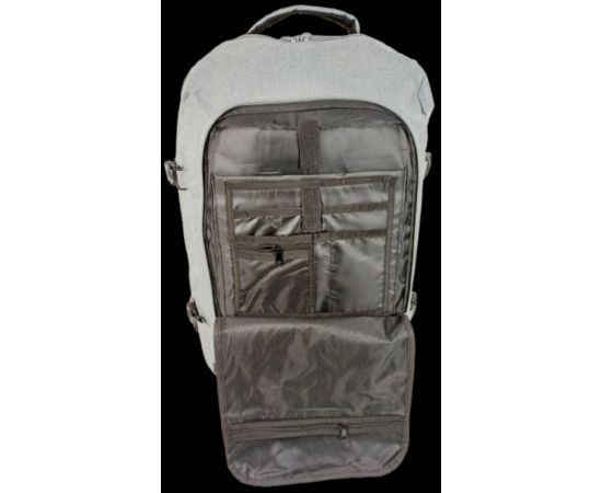 Купить Большой дорожный рюкзак - сумка для поездок 40L Live in style светло-серый, фото , изображение 9, характеристики, отзывы
