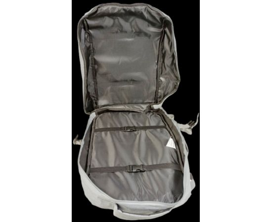 Купить Большой дорожный рюкзак - сумка для поездок 40L Live in style светло-серый, фото , изображение 10, характеристики, отзывы