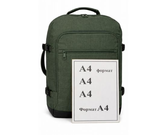 Купить Большой дорожный рюкзак - сумка для поездок 40L Live in style хаки, фото , изображение 7, характеристики, отзывы