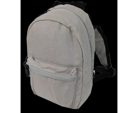 Купить Маленький женский рюкзак 3L LS Антивор с RFid светло-серый, фото , изображение 3, характеристики, отзывы