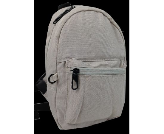 Купить Маленький женский рюкзак 3L LS Антивор с RFid светло-серый, фото , изображение 5, характеристики, отзывы