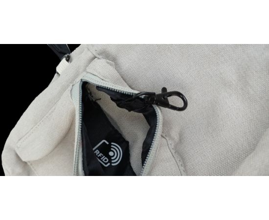 Купить Маленький женский рюкзак 3L LS Антивор с RFid светло-серый, фото , изображение 9, характеристики, отзывы