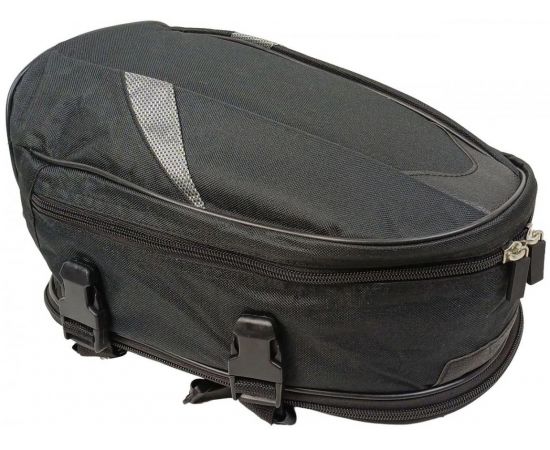 Купить Багажная мото сумка с увеличением объема, сумка на плечо 2 в 1 Riciclo черная, фото , изображение 5, характеристики, отзывы