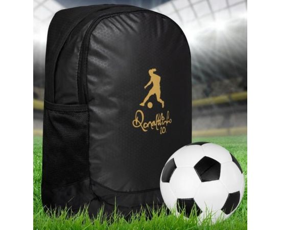 Купить Спортивный рюкзак с дождевиком 20L Ronaldinho 10 черный, фото , изображение 3, характеристики, отзывы