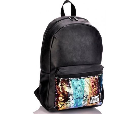 Купить Молодежный рюкзак из искусственной кожи с пайетками 20L Hash 2 черный, фото , характеристики, отзывы