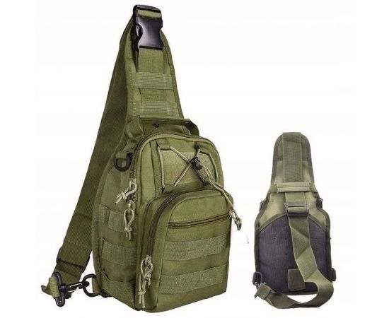 Купить Тактическая сумка, слинг, армейский рюкзак через плечо Green Tactical, фото , изображение 6, характеристики, отзывы