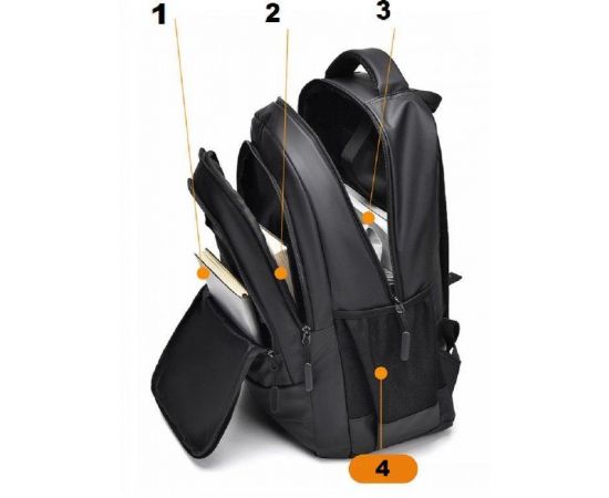 Купить Рюкзак городской 20L Confident черный, фото , изображение 8, характеристики, отзывы