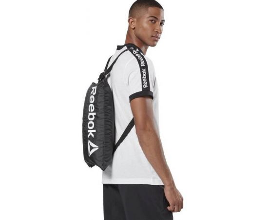 Купить Легкая спортивная сумка-рюкзак, котомка Reebok Gymsack 2.0 черный, фото , характеристики, отзывы