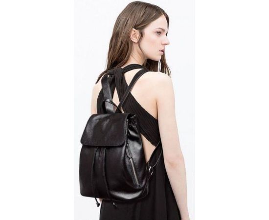 Купить Женский кожаный рюкзак 10 л Olivia Leather черный, фото , изображение 2, характеристики, отзывы