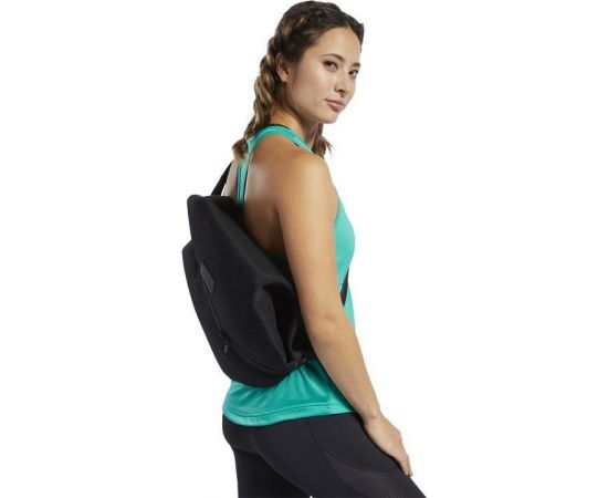 Купить Спортивная сетчатая сумка-рюкзак, котомка 17L Reebok черный, фото , изображение 4, характеристики, отзывы