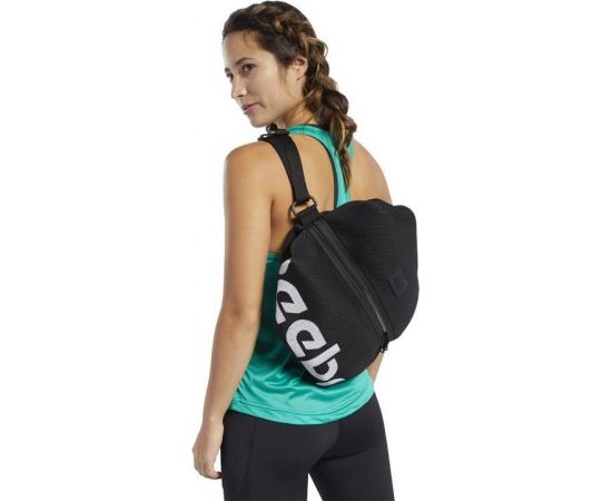 Купить Спортивная сетчатая сумка-рюкзак, котомка 17L Reebok черный, фото , изображение 5, характеристики, отзывы