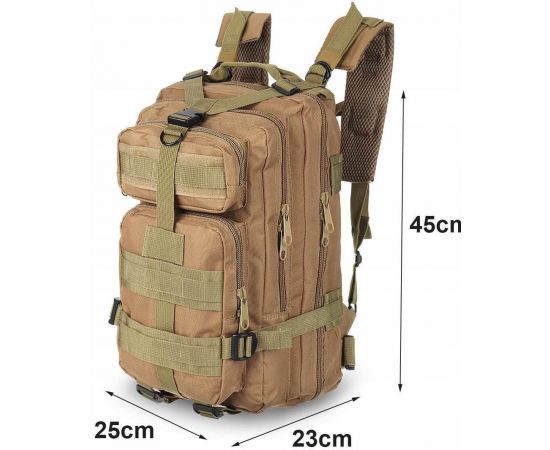 Купить Рюкзак тактический штурмовой, армейский 28L койот, фото , изображение 2, характеристики, отзывы