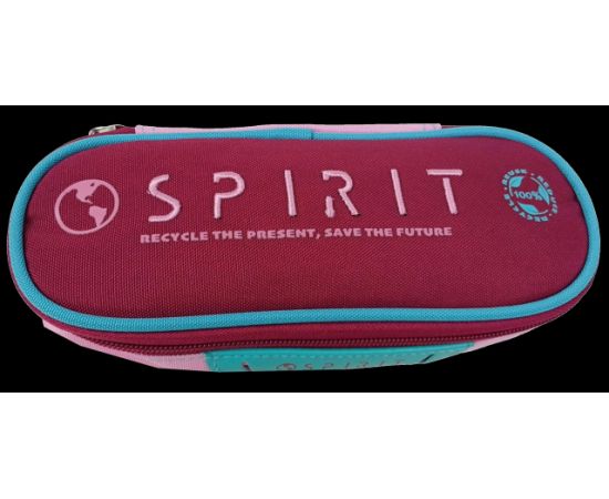 Купить Школьный пенал Spirit бордовый с розовым, фото , характеристики, отзывы