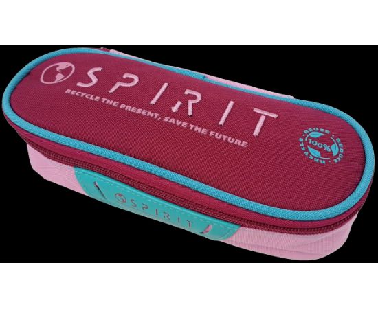 Купить Школьный пенал Spirit бордовый с розовым, фото , изображение 2, характеристики, отзывы