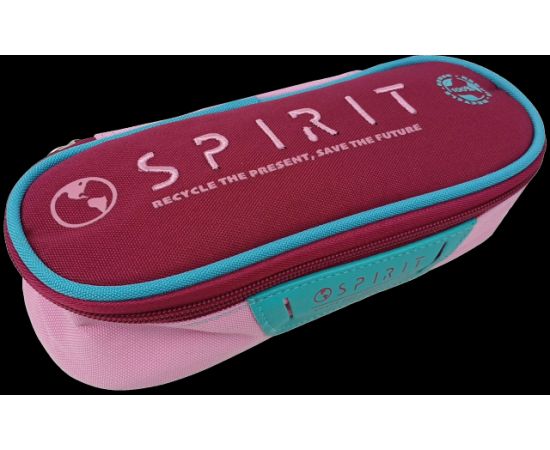 Купить Школьный пенал Spirit бордовый с розовым, фото , изображение 3, характеристики, отзывы