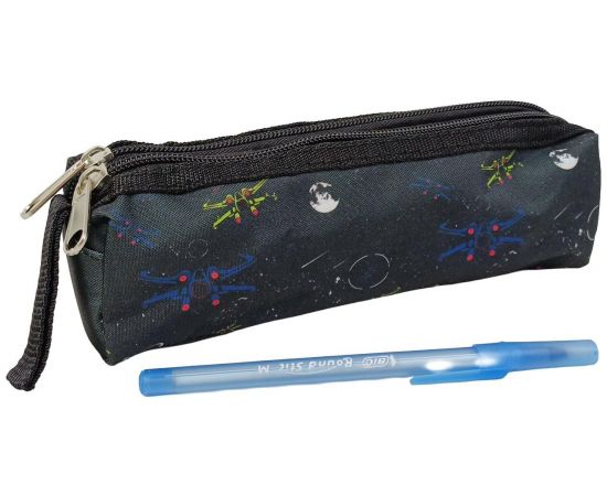 Купить Школьный пенал на два отделения  для мальчика Expertiz черный, фото , изображение 5, характеристики, отзывы