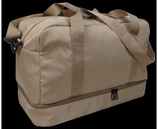 Купить Дорожная сумка с отделом для обуви 40L Wallaby бежевый, фото , изображение 3, характеристики, отзывы