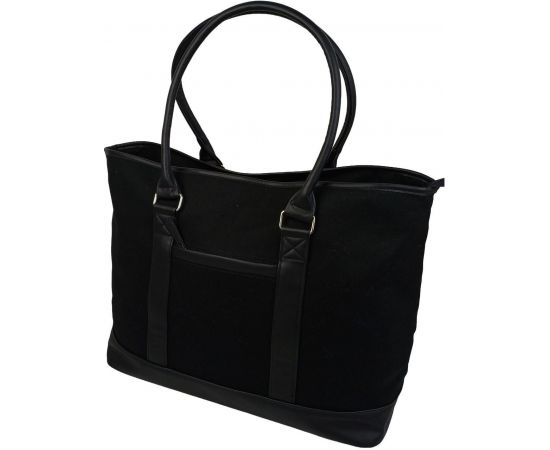 Купить Коттоновая дорожная сумка 40L Live in style Weekender черная 55х35х24 см, фото , изображение 4, характеристики, отзывы