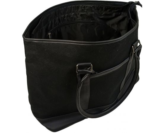 Купить Коттоновая дорожная сумка 40L Live in style Weekender черная 55х35х24 см, фото , изображение 8, характеристики, отзывы