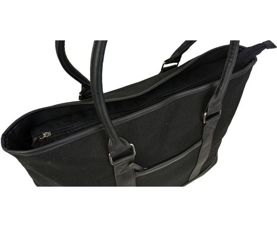 Купить Коттоновая дорожная сумка 40L Live in style Weekender черная 55х35х24 см, фото , изображение 9, характеристики, отзывы