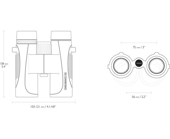 Придбати Бінокль Hawke Endurance Top Hinge ED 10x32 (Green), image , зображення 3, характеристики, відгуки