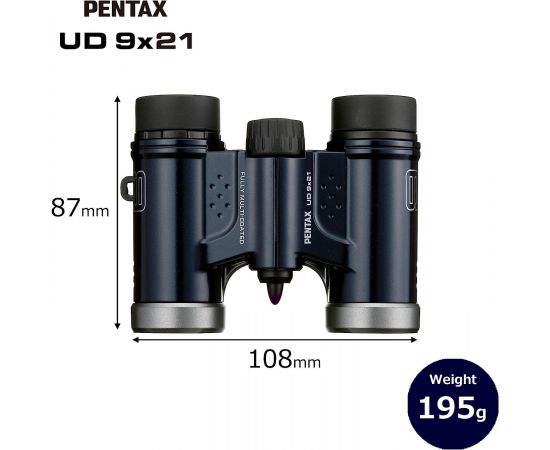 Купить Бінокль Pentax UD 9x21 Navy (61812), фото , изображение 2, характеристики, отзывы
