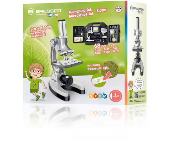 Придбати Мікроскоп Bresser Junior 300x-1200x з кейсом (8851000/14459), image , зображення 7, характеристики, відгуки