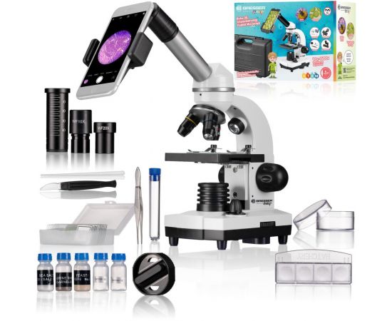 Купить Мікроскоп Bresser Junior Biolux SEL 40x-1600x з адаптером для смартфона + кейс (8855610GYE000), фото , характеристики, отзывы