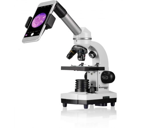 Купить Мікроскоп Bresser Junior Biolux SEL 40x-1600x з адаптером для смартфона + кейс (8855610GYE000), фото , изображение 2, характеристики, отзывы