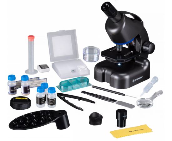 Купить Мікроскоп Bresser Junior CM-04 100x-900x Black з набором для дослідів і адаптером для смартфона (14951), фото , изображение 5, характеристики, отзывы