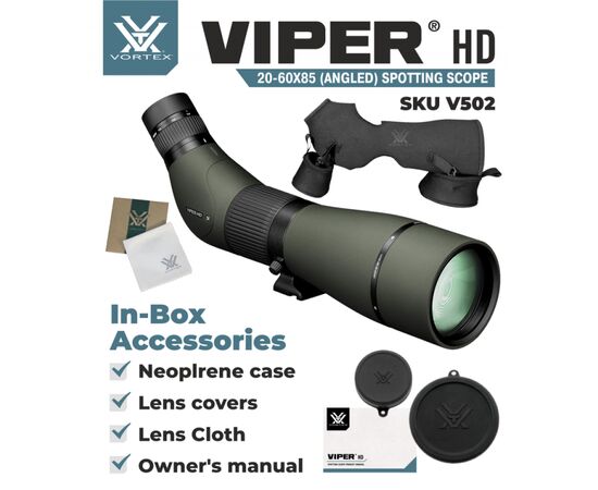 Купить Підзорна труба Vortex Viper HD 20-60x85/45 (V502), фото , изображение 5, характеристики, отзывы