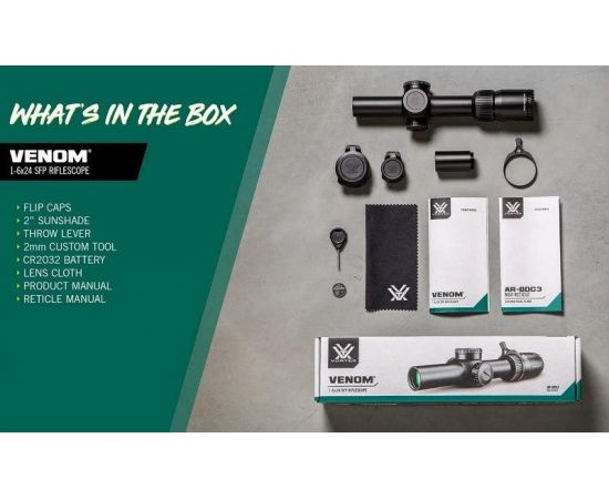 Купить Приціл оптичний Vortex Venom 1-6x24 SFP AR-BDC3 MOA (VEN-1601), фото , изображение 9, характеристики, отзывы