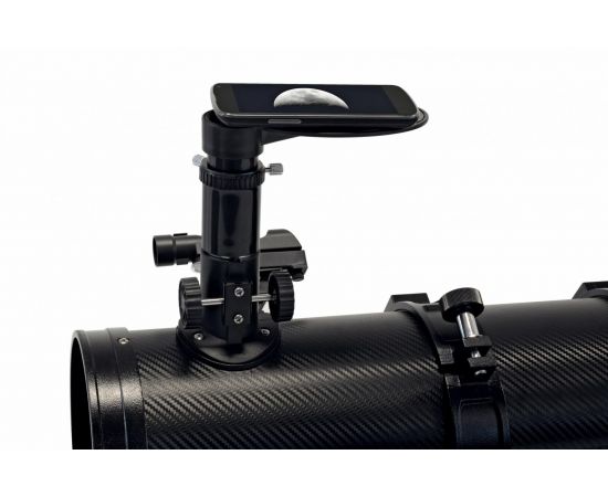 Купить Телескоп Bresser Pluto II 114/500 EQ Carbon з сонячним фільтром та адаптером для смартфона (4614500), фото , изображение 3, характеристики, отзывы