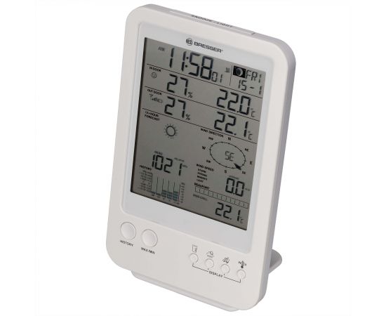 Купить Метеостанція Bresser Weather Center 5-in-1 White (7002511), фото , изображение 2, характеристики, отзывы